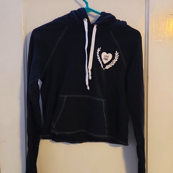 PINK cropped hoodie - Picture 1 of 2